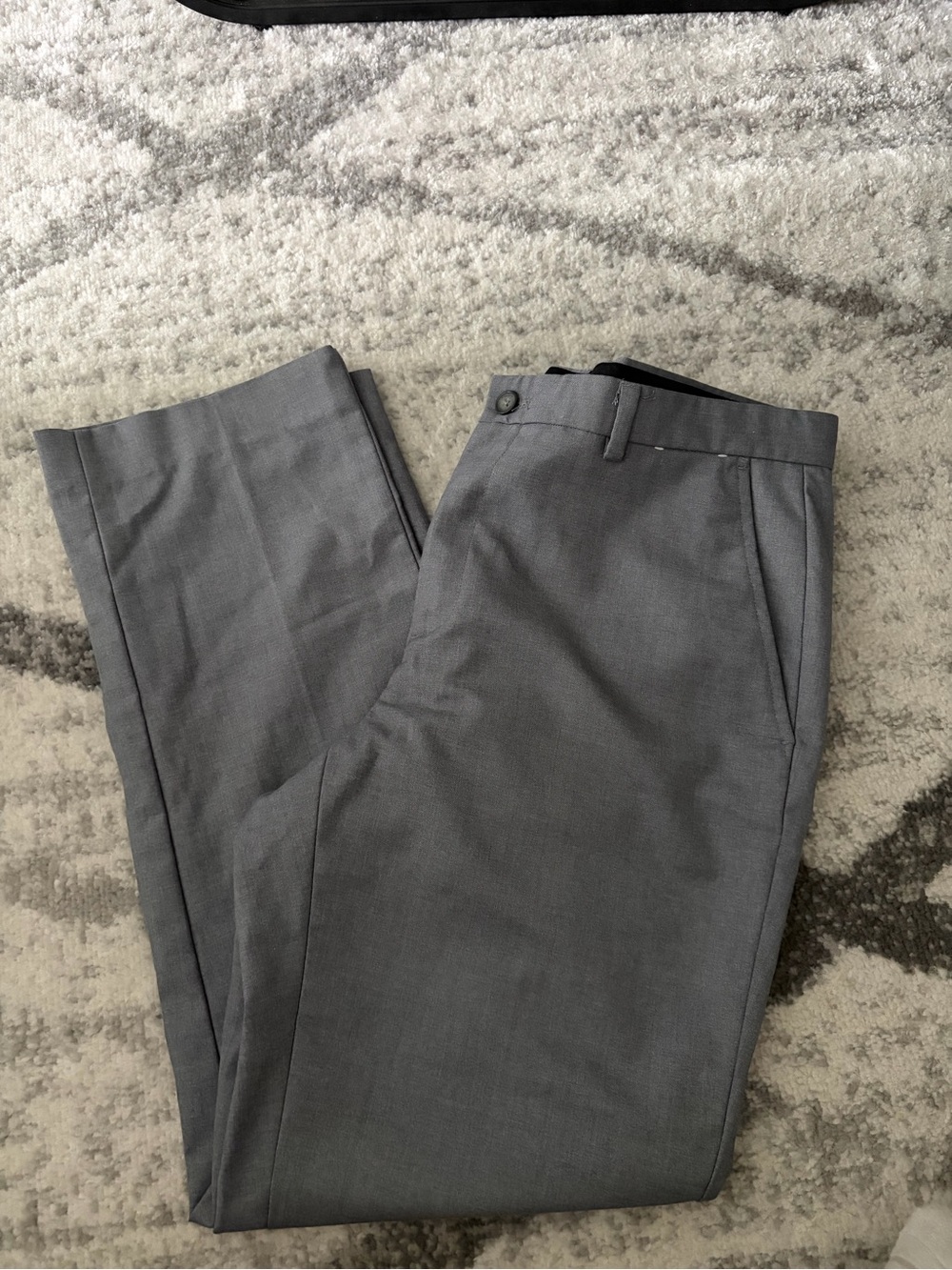 Calvin Klein Light Gray Men's Dress Trousers